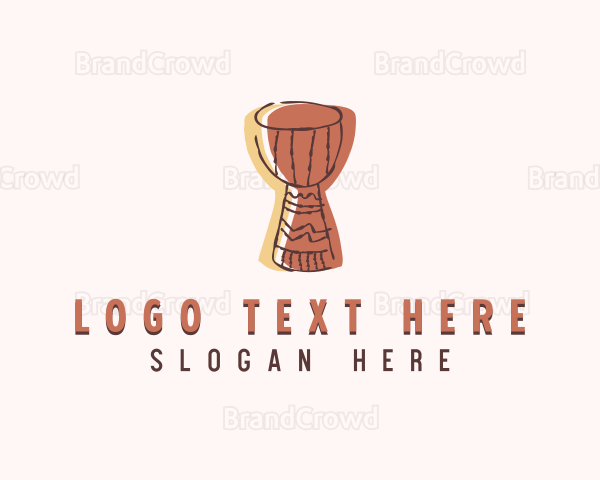 African Djembe Drum Logo