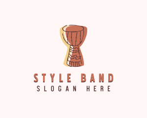 African Djembe Drum logo design