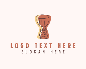 Traditional - African Djembe Drum logo design