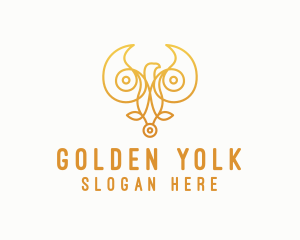 Golden Bird Monoline  logo design