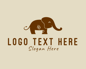 Elephant Coffee Cup Logo