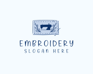 Sewing Embroidery Patch  logo design