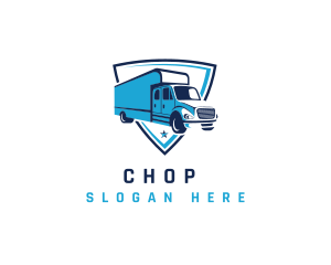 Logistics Truck Shield Logo