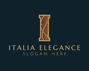 Elegant Ornate Firm Letter I logo design