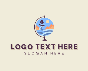 Vacation - Vacation Travel Globe logo design