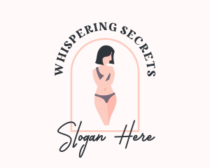 Intimate - Woman Underwear Model logo design