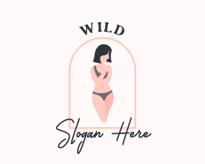 Sexy - Woman Underwear Model logo design