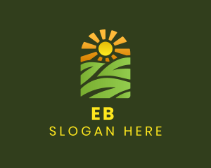 Tourism - Leaf Sun Landscape logo design