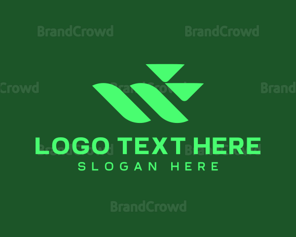Tech Business Letter W Logo