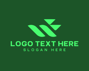 Technology - Tech Business Letter W logo design