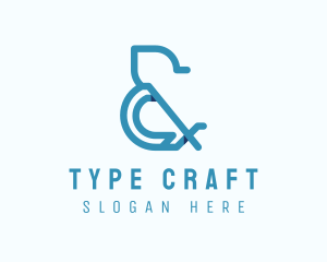 Type - Modern Ampersand Type logo design