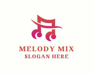 Album - Groovy Music Note logo design