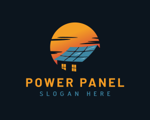 Panel - Solar Panel House logo design