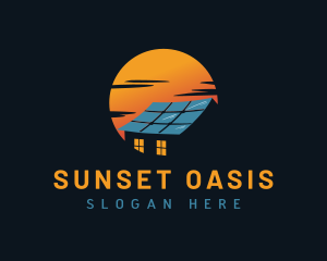 Solar Panel House logo design