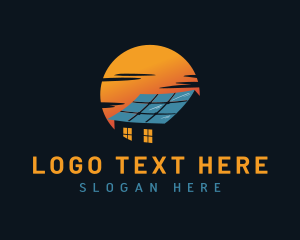 Solar Panel House Logo