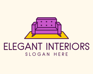 Sofa Couch Furniture logo design