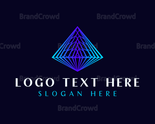 Premium Pyramid Diamond Logo