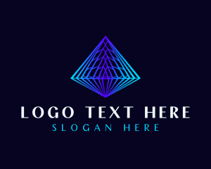 Premium Pyramid Diamond Logo