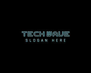 Techno Neon Gadget logo design