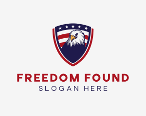 Independence - American Eagle Shield logo design