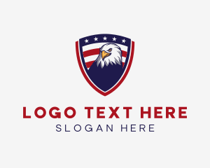 Eagle - American Eagle Shield logo design