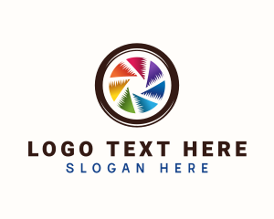 Lense - Camera Shutter Photography logo design