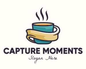 Hot Coffee Cup Logo