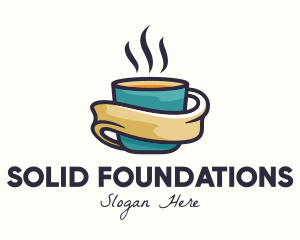 Hot Coffee Cup Logo