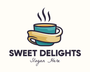 Hot Coffee Cup Logo