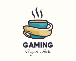 Hot Coffee Cup Logo