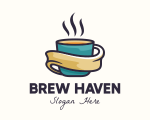 Hot Coffee Cup logo design