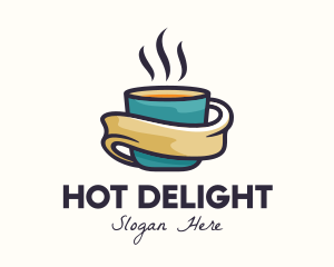 Hot Coffee Cup logo design