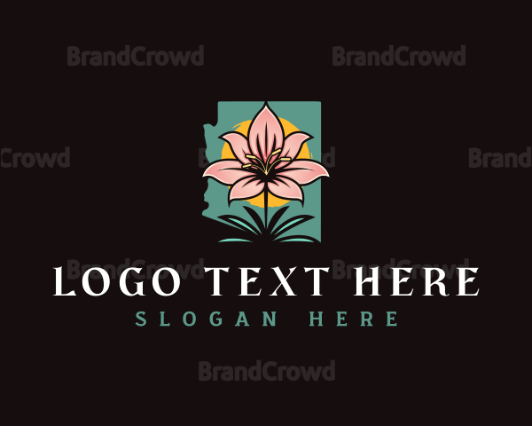 Arizona Flower Lily Logo