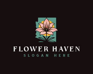 Arizona Flower Lily logo design