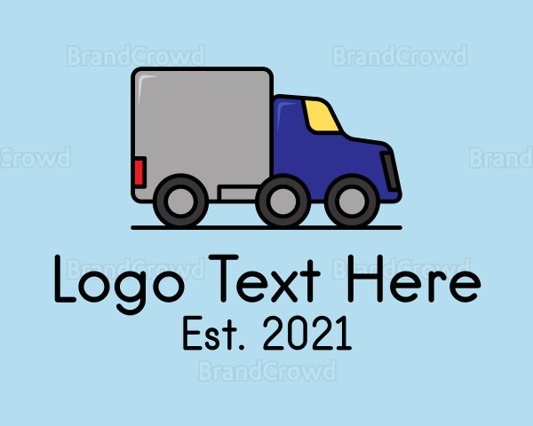 Truck Delivery Logistics Logo