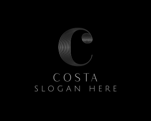 Elegant Luxe Hotel Letter C logo design