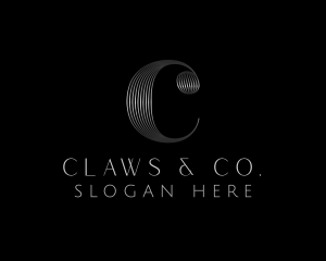 Elegant Luxe Hotel Letter C logo design