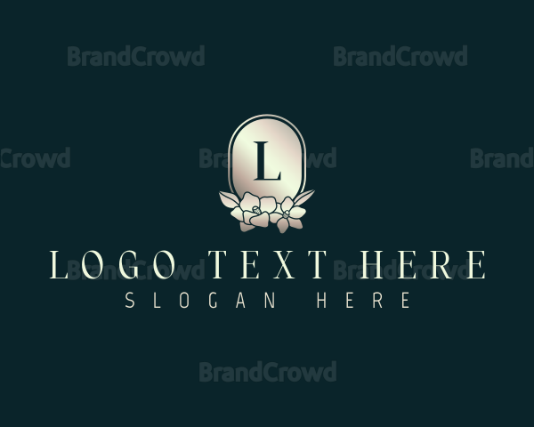 Luxury Flower Leaves Logo