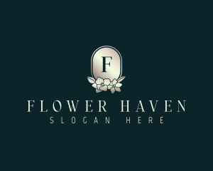 Luxury Flower Leaves logo design