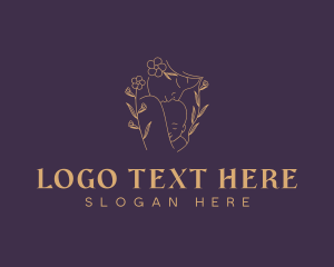 Maternity - Floral Maternity Baby logo design