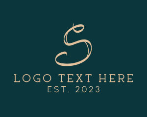 Calligraphy - Beauty Letter S Signature logo design