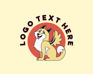 Pet Shop - Pet Dog Wings logo design