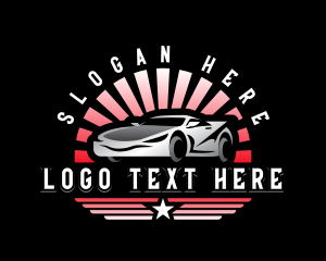 Driving - Garage Sports Car logo design