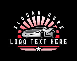 Restoration - Garage Sports Car logo design