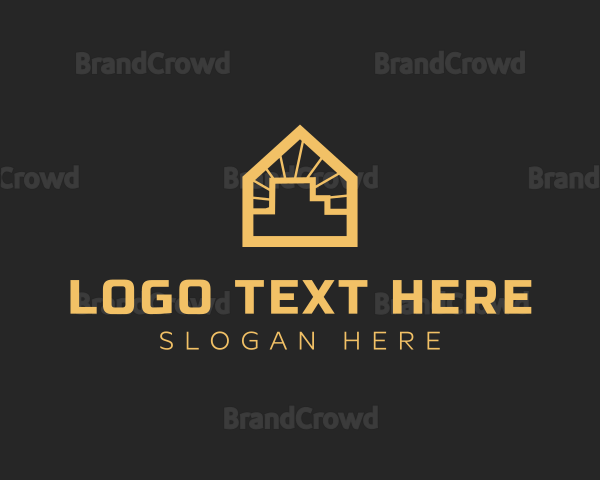 Minimal House Building Logo