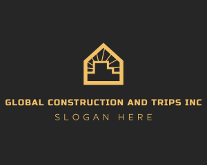 Minimal House Building Logo