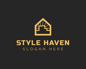 Minimal House Building Logo