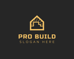 Minimal House Building logo design