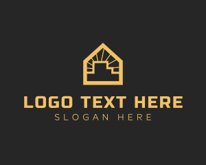 Minimal House Building Logo