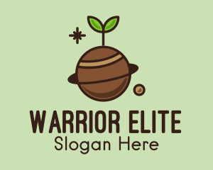 Coffee Plant - Soil Planet Sprout logo design